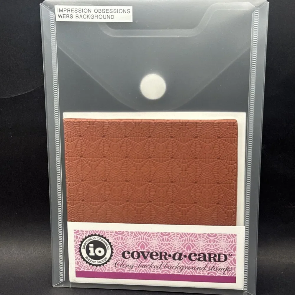 WEB Cover A Card Background Unmounted Stamp IMPRESSION OBSESSION HALLOWEEN